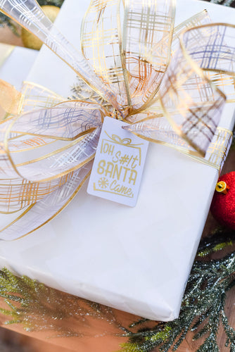 Oh S#!+ Santa Came Gift Tag (5 Tags)