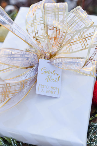 Spoiler Alert Gift Tag (5 Tags)